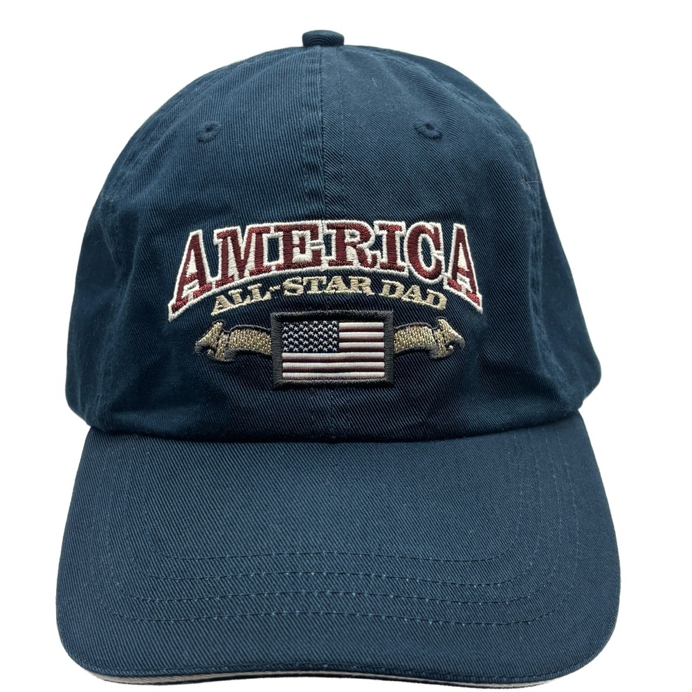 Sonoma Life + Style America All-Star Dad Embroidered Hat Navy Blue Adjustable
